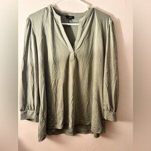 Olive Green XL Ann Taylor Women's Top